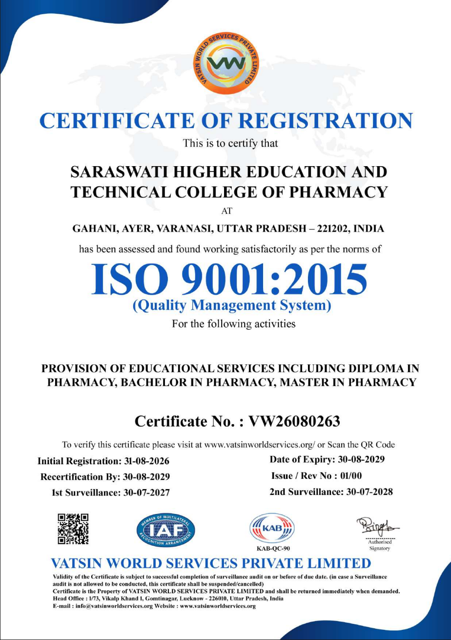 ISO Certification SHEAT